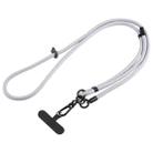 7mm Adjustable Crossbody Mobile Phone Anti-Lost Lanyard with Clip, Length: 75-150cm(Grey) - 1