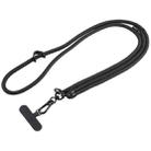 7mm Adjustable Crossbody Mobile Phone Anti-Lost Lanyard with Clip, Length: 75-150cm(Black) - 1