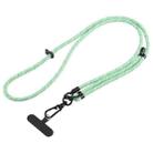 7mm Adjustable Crossbody Mobile Phone Anti-Lost Lanyard with Clip, Length: 75-150cm(Green White Zebra) - 1