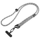 7mm Adjustable Crossbody Mobile Phone Anti-Lost Lanyard with Clip, Length: 75-150cm(Black White Zebra) - 1