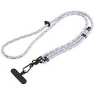7mm Adjustable Crossbody Mobile Phone Anti-Lost Lanyard with Clip, Length: 75-150cm(Green Purple Orchid) - 1