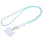 Universal Phone Braided Long Lanyard(Sky Blue+White) - 1