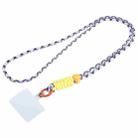 Universal Phone Braided Long Lanyard(Purple+Yellow) - 1