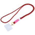 Universal Phone Braided Long Lanyard(Red+Rose Red) - 1