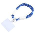 Universal Phone Short Lanyard Phone Anti-lost Hand Strap(Blue Black White) - 1