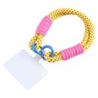 Universal Phone Short Lanyard Phone Anti-lost Hand Strap(Yellow Brown) - 1