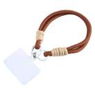 Universal Phone Short Lanyard Phone Anti-lost Hand Strap(Brown) - 1