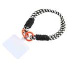 Universal Phone Short Lanyard Phone Anti-lost Hand Strap(Black White) - 1