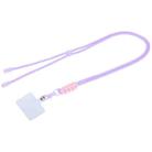 Universal Phone Spray Color Hardware Lanyard(Purple) - 1