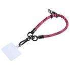 Universal Mobile Phone S Pattern Short Wrist Lanyard(Rose Red) - 1