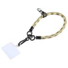 Universal Mobile Phone Pattern Short Wrist Lanyard(Khaki Green) - 1