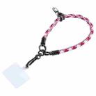 Universal Mobile Phone Pattern Short Wrist Lanyard(Purple Red) - 1