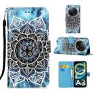 For Xiaomi Redmi A3 Colored Drawing Pattern Plain Weave Leather Phone Case(Undersea Mandala) - 1