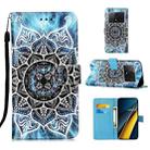 For Xiaomi Redmi K70E Colored Drawing Pattern Plain Weave Leather Phone Case(Undersea Mandala) - 1