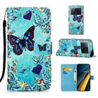 For Xiaomi Poco X6 Pro Colored Drawing Pattern Plain Weave Leather Phone Case(Caring Butterfly) - 1