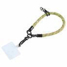 Universal Phone Diagonal Pattern Short Wrist Lanyard(Fluorescent Green) - 1