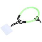 Universal Mobile Phone Solid Color Short Wrist Lanyard(Fluorescent Green) - 1