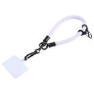 Universal Mobile Phone Solid Color Short Wrist Lanyard(Light Purple) - 1