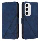 For Samsung Galaxy S24 FE 5G Crossbody 3D Embossed Flip Leather Phone Case(Blue) - 2