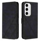 For Samsung Galaxy S24 FE 5G Crossbody 3D Embossed Flip Leather Phone Case(Black) - 2