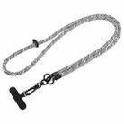 Universal Mobile Phone Crossbody Long Lanyard(Black White) - 1