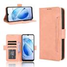 For BLU G53 Skin Feel Calf Texture Card Slots Leather Phone Case(Pink) - 1