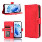 For BLU G53 Skin Feel Calf Texture Card Slots Leather Phone Case(Red) - 1