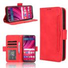 For BLU View 4 B135DL / View 2 2023 Skin Feel Calf Texture Card Slots Leather Phone Case(Red) - 1