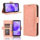 For TCL 502 Skin Feel Calf Texture Card Slots Leather Phone Case(Pink) - 1