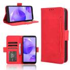 For TCL 502 Skin Feel Calf Texture Card Slots Leather Phone Case(Red) - 1