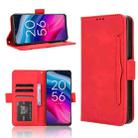 For TCL 50 5G Skin Feel Calf Texture Card Slots Leather Phone Case(Red) - 1