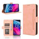 For TCL 50 SE 4G Skin Feel Calf Texture Card Slots Leather Phone Case(Pink) - 1