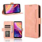 For TCL 501 4G Skin Feel Calf Texture Card Slots Leather Phone Case(Pink) - 1