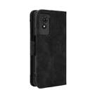 For TCL 501 4G Skin Feel Calf Texture Card Slots Leather Phone Case(Black) - 3