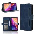 For TCL 501 4G Skin Feel Calf Texture Card Slots Leather Phone Case(Blue) - 1