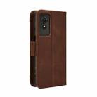 For TCL 501 4G Skin Feel Calf Texture Card Slots Leather Phone Case(Brown) - 3