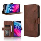 For TCL 505 4G Skin Feel Calf Texture Card Slots Leather Phone Case(Brown) - 1
