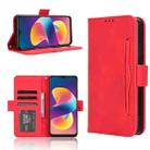 For TCL 50 LE Skin Feel Calf Texture Card Slots Leather Phone Case(Red) - 1