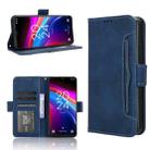 For TCL 503 Skin Feel Calf Texture Card Slots Leather Phone Case(Blue) - 1