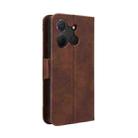 For TCL 503 Skin Feel Calf Texture Card Slots Leather Phone Case(Brown) - 3