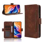 For TCL 605 / 60 SE Skin Feel Calf Texture Card Slots Leather Phone Case(Brown) - 1