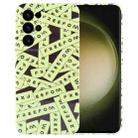 For Samsung Galaxy S23 Ultra 5G Painted Pattern Precise Hole PC Phone Case(Green Label) - 1