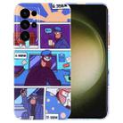 For Samsung Galaxy S23 Ultra 5G Painted Pattern Precise Hole PC Phone Case(Working Uncle) - 1