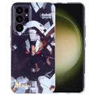 For Samsung Galaxy S23 Ultra 5G Painted Pattern Precise Hole PC Phone Case(Grey Robot) - 1