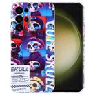 For Samsung Galaxy S23 Ultra 5G Painted Pattern Precise Hole PC Phone Case(Cute Skull) - 1