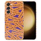 For Samsung Galaxy S23+ 5G Painted Pattern Precise Hole PC Phone Case(Orange Label) - 1