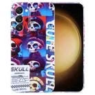 For Samsung Galaxy S23+ 5G Painted Pattern Precise Hole PC Phone Case(Cute Skull) - 1