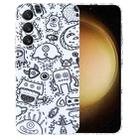 For Samsung Galaxy S23+ 5G Painted Pattern Precise Hole PC Phone Case(Block Monster) - 1