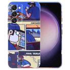 For Samsung Galaxy S23 5G Painted Pattern Precise Hole PC Phone Case(Working Comics) - 1