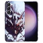 For Samsung Galaxy S23 5G Painted Pattern Precise Hole PC Phone Case(Golden Robot) - 1